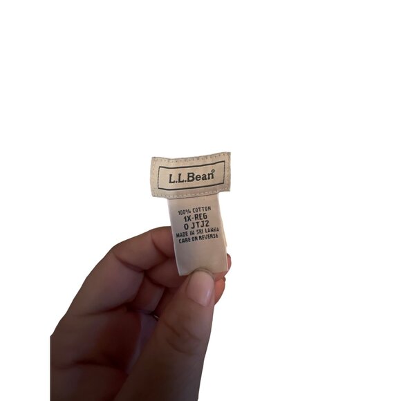 Vintage LL Bean Corduroy Shirt Jacket Womens 1X Cream Shacket - Picture 2 of 4